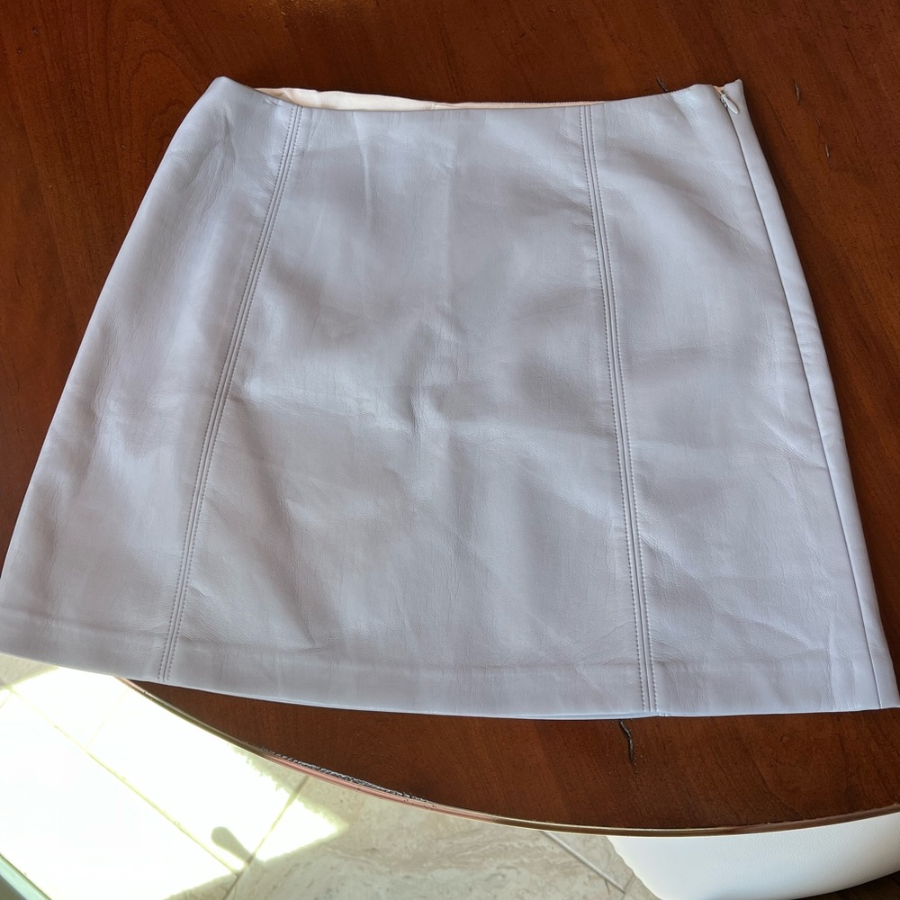 Faux leather skirt
